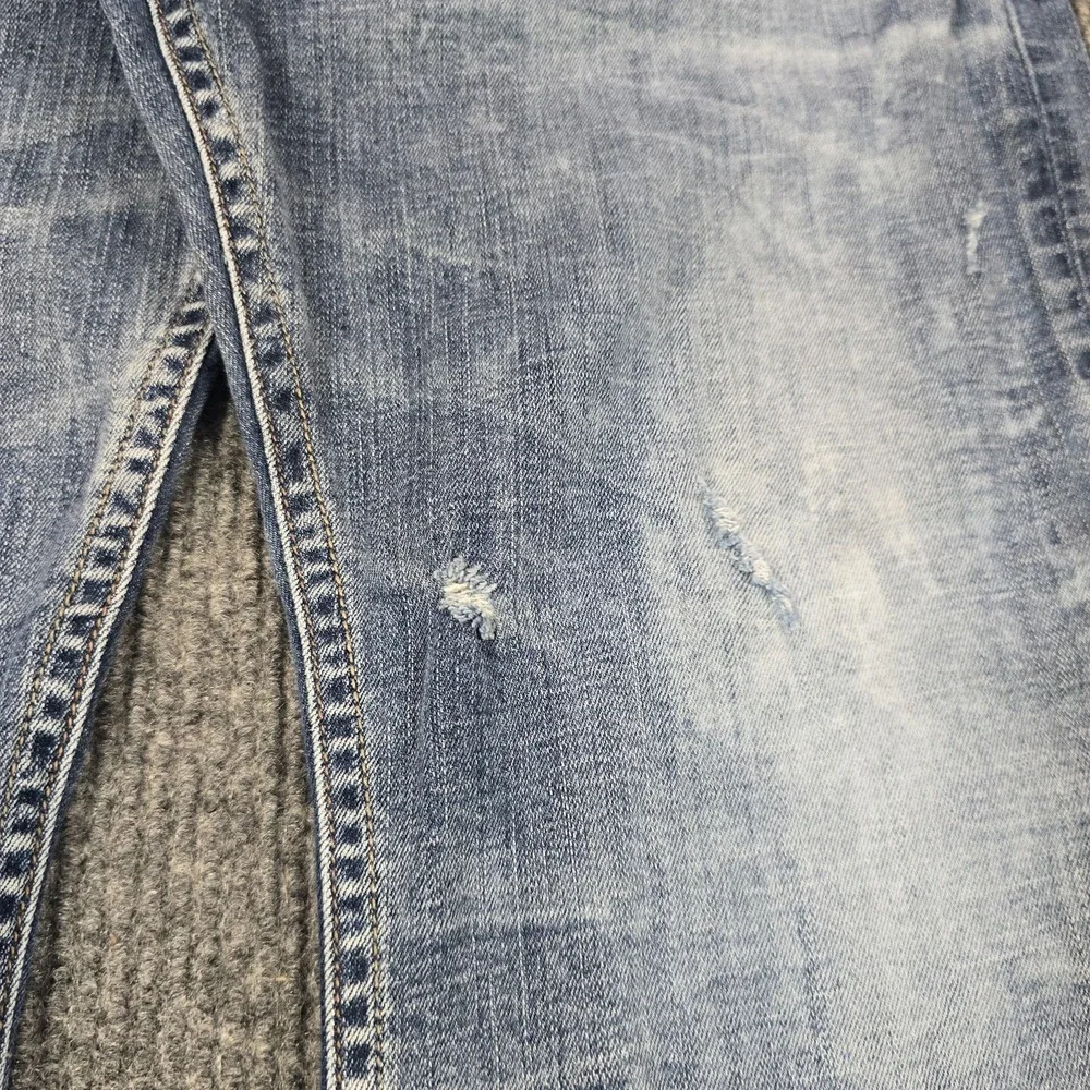 Silver Jeans Co. ZAC Jeans Mens‎ 38x30 Blue Relaxed Straight Light Wash Denim